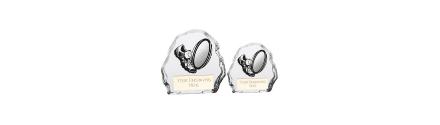 MYSTIQUE RUGBY GLASS AWARD - 2 SIZES - 7.5CM & 9CM MYSTIQUE RUGBY GLASS AWARD - 2 SIZES - 7.5CM & 9CM